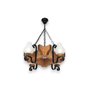 Exodus Lighting Srl Lustr na řetězu QUEEN 4xE14/40W/230V buk - FSC certifikováno