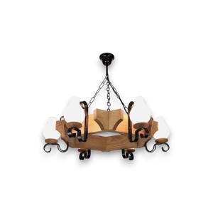 Exodus Lighting Srl Lustr na řetězu QUEEN 6xE14/40W/230V buk - FSC certifikováno