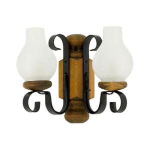 Brilagi Brilagi - Nástěnné svítidlo RUSTIC 2xE14/40W/230V buk/ořech