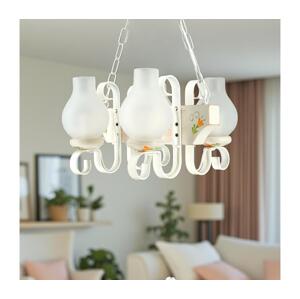 Brilagi - Lustr na řetězu QUEEN 4xE14/40W/230V buk/krémová EX-01071