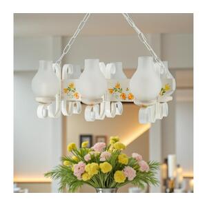 Brilagi - Lustr na řetězu QUEEN 6xE14/40W/230V buk/krémová EX-01072