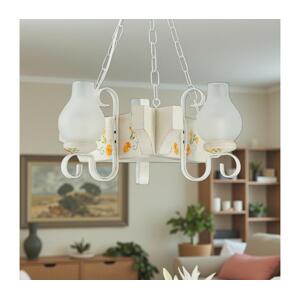 Brilagi - Lustr na řetězu QUEEN 3xE14/40W/230V buk/krémová EX-01073