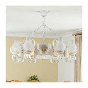 Brilagi - Lustr na řetězu QUEEN 8xE14/40W/230V buk/krémová EX-01076