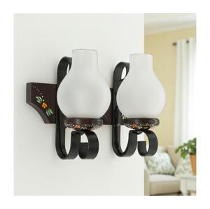 Brilagi - Nástěnné svítidlo QUEEN 2xE14/40W/230V buk/wenge EX-01079