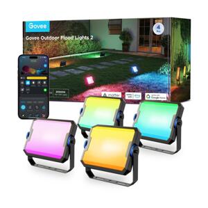 Govee - SADA 4x LED RGBICWW Stmívateln reflektor LED/24W/230V IP66 Matter Wi-Fi H8057C11