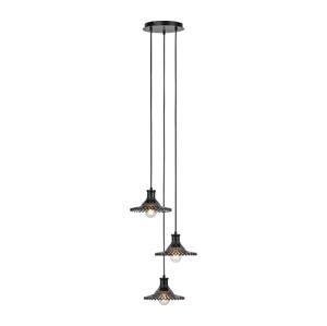 Markslöjd Markslöjd 108853 - Lustr na lanku NOVIA 3xE27/40W/230V černá/kouřová