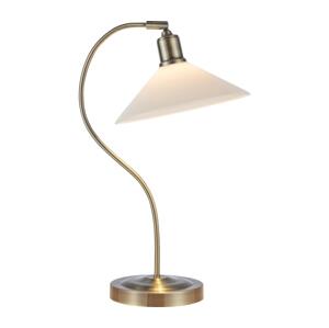 Markslöjd Markslöjd 108863 - Stolní lampa VELA 1xE27/40W/230V mosaz/bílá