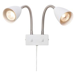 Markslöjd Markslöjd 108900 - Nástěnné bodové svítidlo CIRO 2xGU10/7W/230V bílá