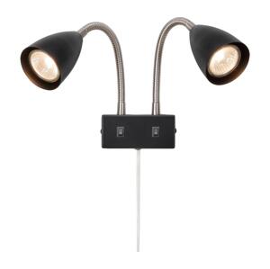 Markslöjd Markslöjd 108901 - Nástěnné bodové svítidlo CIRO 2xGU10/7W/230V černá