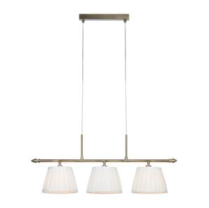 Markslöjd Markslöjd 108975 - Lustr na lanku OXFORD 3xE14/40W/230V mosaz/bílá