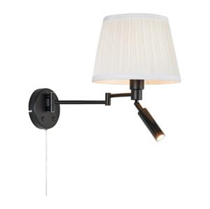 Markslöjd Markslöjd 109016- LED Nástěnná lampa PIVOT 1xE27/40W/230V + LED/4W krémová/černá