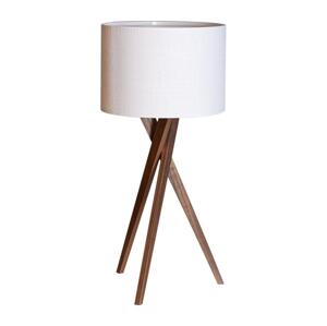 ByRydens 4002720-6003 - Stolní lampa VEGA 1xE27/8W/230V bílá/ořech 4002720-6003