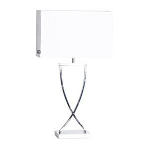 ByRydens 2820440-5000 - Stolní lampa OMEGA 1xE27/5W/230V bílá/lesklý chrom 2820440-5000
