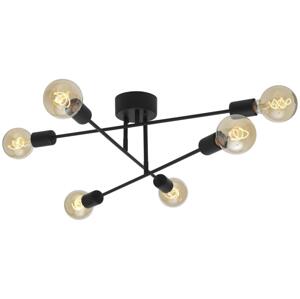 Cottex P7216SV - Přisazený lustr BATON 6xE27/60W/230V černá P7216SV