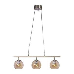 Cottex T2493AA - Lustr na lanku CAPELLA 3xE14/40W/230V kouřová/hnědá T2493AA