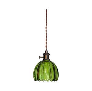 Cottex 8400100-2501 - Lustr na lanku NORA 1xE14/5W/230V zelená 8400100-2501