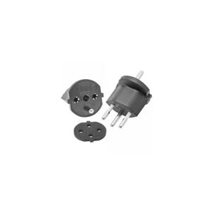 Fixní adaptér pro Švýcarsko SCHUKO/J 230V IP44 černá
