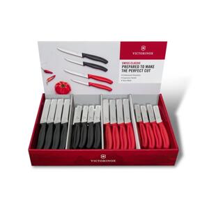 Victorinox - Sada kuchyňských nožů na zeleninu SWISS CLASSIC 80 ks černá/červená 9.7056.80C1