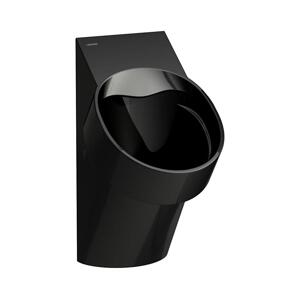 LAUFEN H8402850200001-Pisoár VAL zadní přívod, zadní odpad keramika/lesklá černá H8402850200001