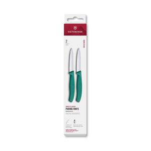 Victorinox - Sada kuchyňských nožů na zeleninu SWISS CLASSIC 8 cm 2 ks tyrkysová 6.7604.2C1