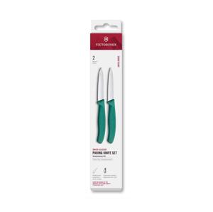 Victorinox - Sada kuchyňských nožů na zeleninu SWISS CLASSIC 8 cm 2 ks tyrkysová 6.7694.2C1