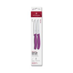 Victorinox - Sada kuchyňských nožů na zeleninu SWISS CLASSIC 11 cm 2 ks fialová 6.7835.2C1