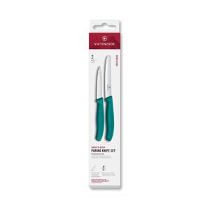 Victorinox - Sada kuchyňských nožů na zeleninu SWISS CLASSIC 2 ks tyrkysová 6.7114.2C1
