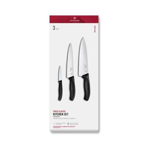 Victorinox - Sada kuchyňských nožů SWISS CLASSIC 3 ks černá 6.7133.3G