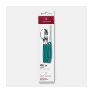 Victorinox - Sada příborů na piknik SWISS CLASSIC 3 ks tyrkysová 6.7194.3FC1