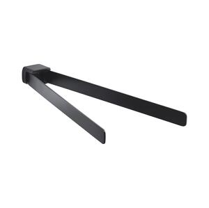 Gedy Gedy - Nástěnný věšák na ručníky otočný PIRENEI 36 cm matná černá