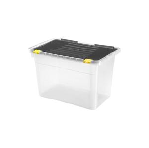 UTC Úložný box 54 l černá/čirá