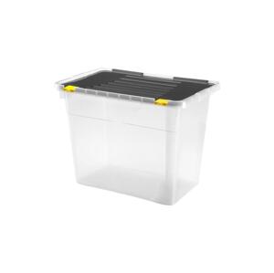 UTC Úložný box 100 l černá/čirá