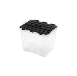 UTC Úložný box DRAGON 24 l černá/čirá