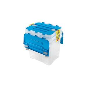 UTC SADA 3x Úložný box DRAGON 24 l modrá/čirá