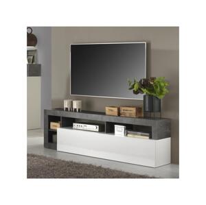 MC Akcent Televizní stolek LENOR bílá/antracit 209030-01OX