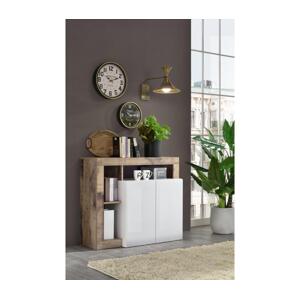 MC Akcent Komoda LENOR bílá/javor 209030-02P