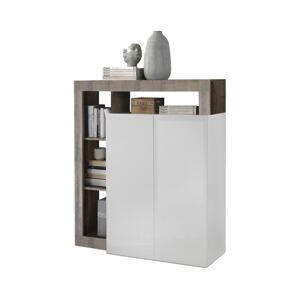 MC Akcent Komoda LENOR bílá/javor 209030-04P