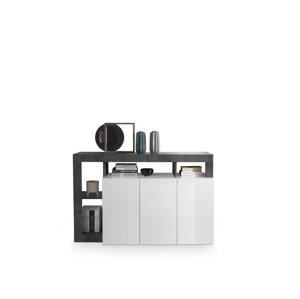 MC Akcent Komoda LENOR bílá/antracit 209030-05OX