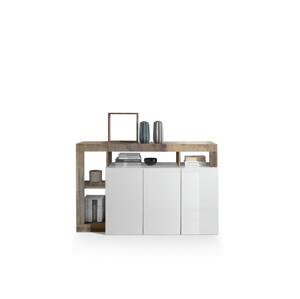 MC Akcent Komoda LENOR bílá/javor 209030-05P