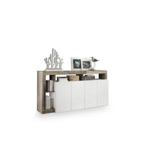 MC Akcent Komoda LENOR bílá/javor 209030-08P