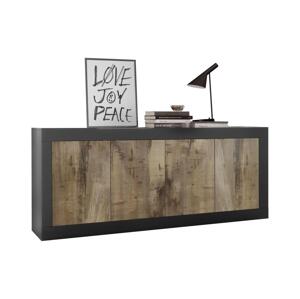 MC Akcent Komoda NERILA černá/javor 208015-08P