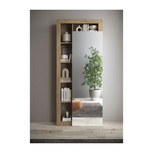 MC Akcent Šatní skříň LENOR 91x209 cm bílá/světlý dub 409030-40K