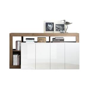 MC Akcent Komoda LENOR bílá/dub 209030-08MR