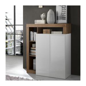 MC Akcent Komoda LENOR bílá/dub 209030-04MR