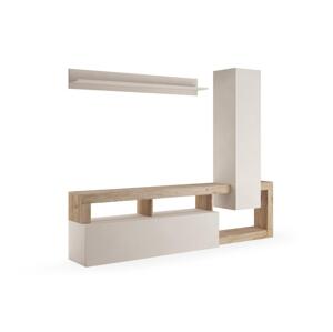 MC Akcent Obývací stěna LENOR kašmír/hnědá 753130K