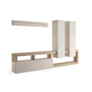 MC Akcent Obývací stěna LENOR kašmír/hnědá 763130K