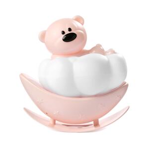 ONLI - LED Nabíjecí dětské noční světlo NUVOLINA LED/2,5W/5V mědvěd/růžová 084/LR