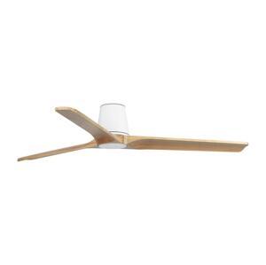 FARO Barcelona FARO 33838 - Stropní látor HEYWOOD TUB L borovice/bílá pr. 132 cm + DO