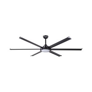 FARO Barcelona FARO 34203-130 - LED Stropní vent. ROTTERDAM XL LED/32W/230V černá pr. 200 cm+DO
