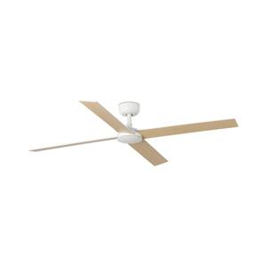 FARO Barcelona FARO 34355-Stropní látor RUDDER L béžová/bílá pr. 132 cm + dálkové ovládání